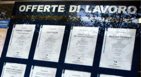 disoccupazione in Italia