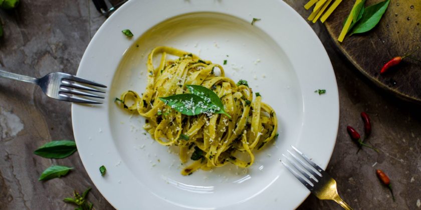 pasta con la rucola