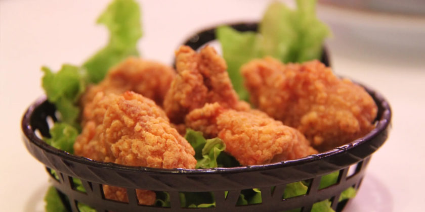 Crocchette di pollo in 3D