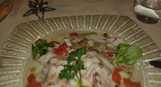 carpaccio di polpo