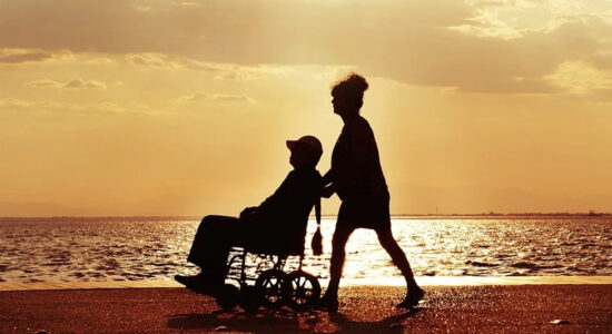 diversamente abile in carrozzella