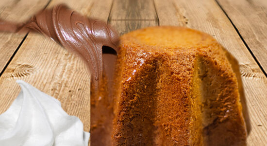 pandoro, nutella e panna