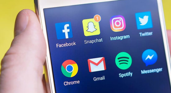 icona di snapchat con notifica