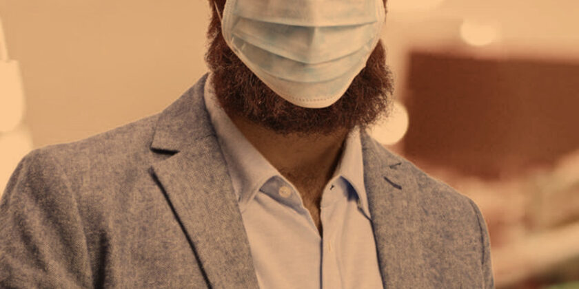 mascherina e barba