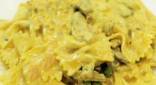 pasta zafferano e panna
