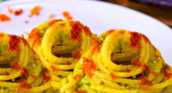 pasta zucchine e bottarga