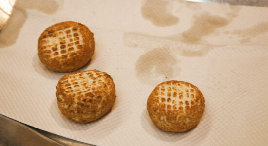 tre polpette di ricotta