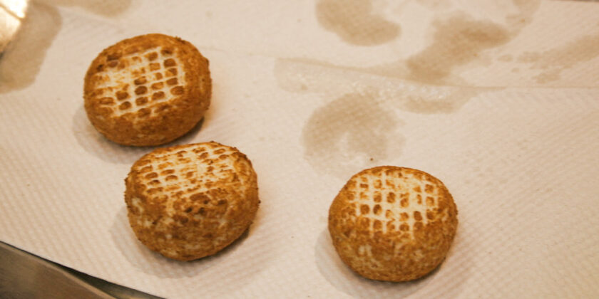 tre polpette di ricotta