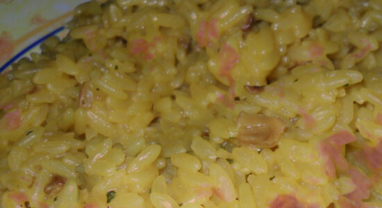 risotto al salamino cotto