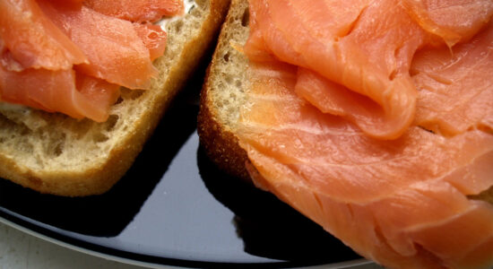 tartine di salmone affumicato
