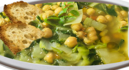 zuppa ceci e bietole