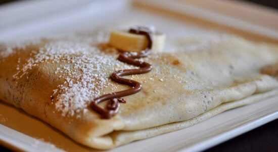 omelette cioccolato e banana