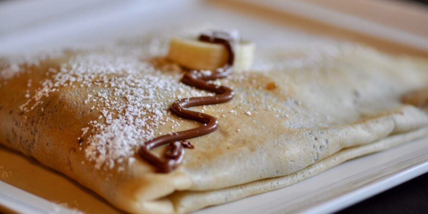 omelette cioccolato e banana