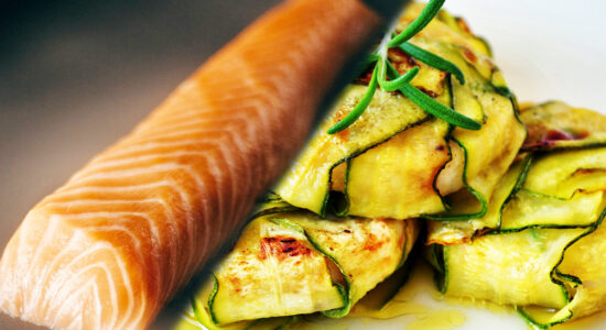 salmone e zucchine