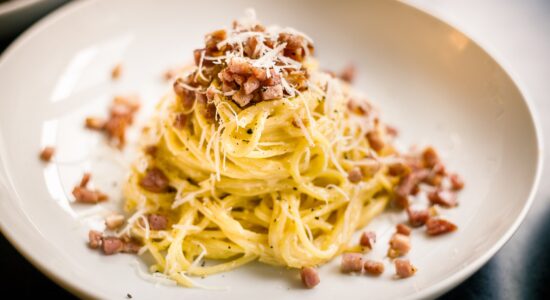 pasta ricotta e pancetta
