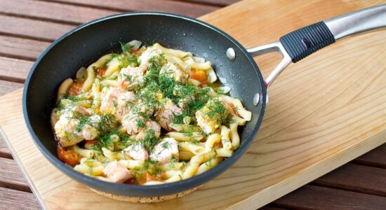 penne salmone
