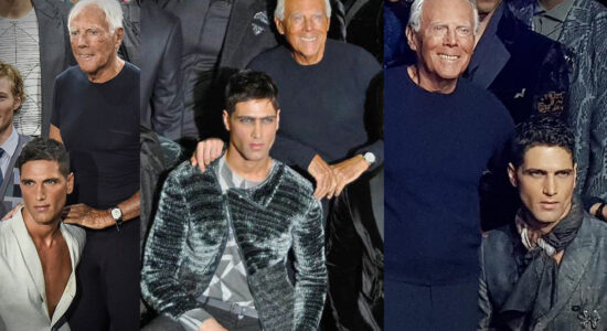 Fabio Mancini e Giorgio Armani
