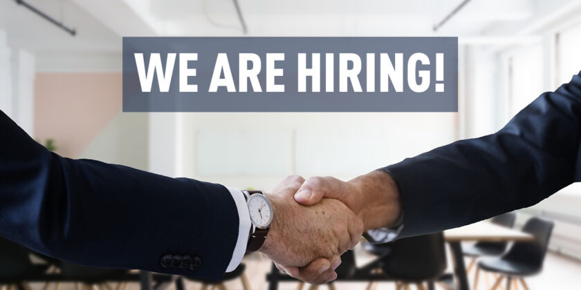 Cover we are hiring