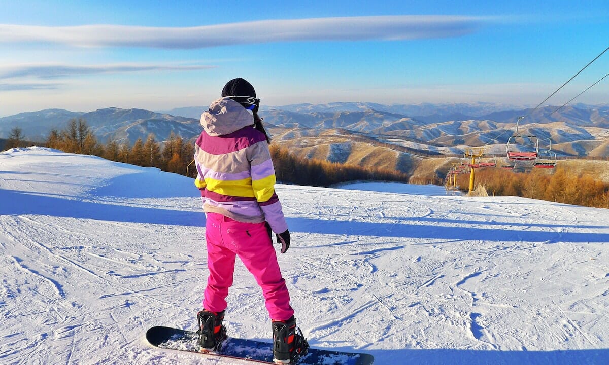 Con lo snowboard si allenano i muscoli delle gambe