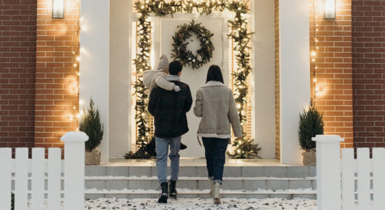 Decorazione natalizia perfetta per abbellire la porta d’ingresso
