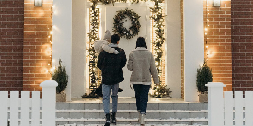 Decorazione natalizia perfetta per abbellire la porta d’ingresso