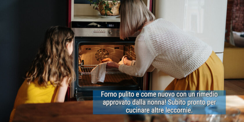Forno pulito e profumato a lungo con 1 rimedio