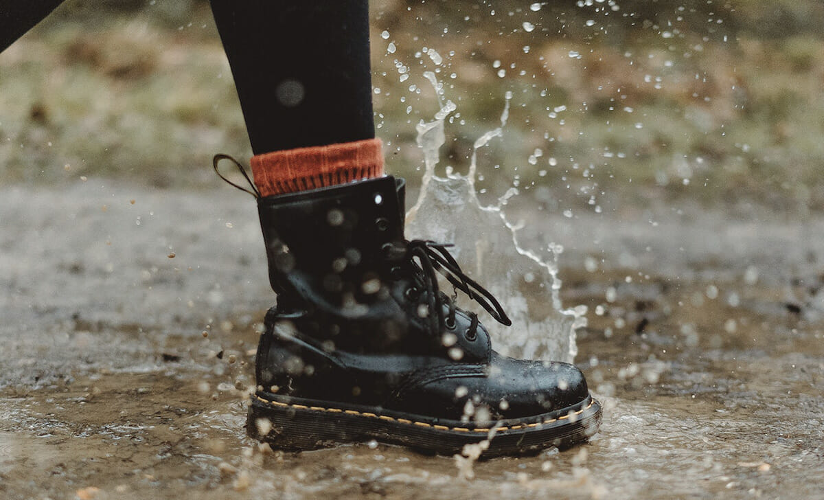 Gli anfibi sono adatti anche quando piove