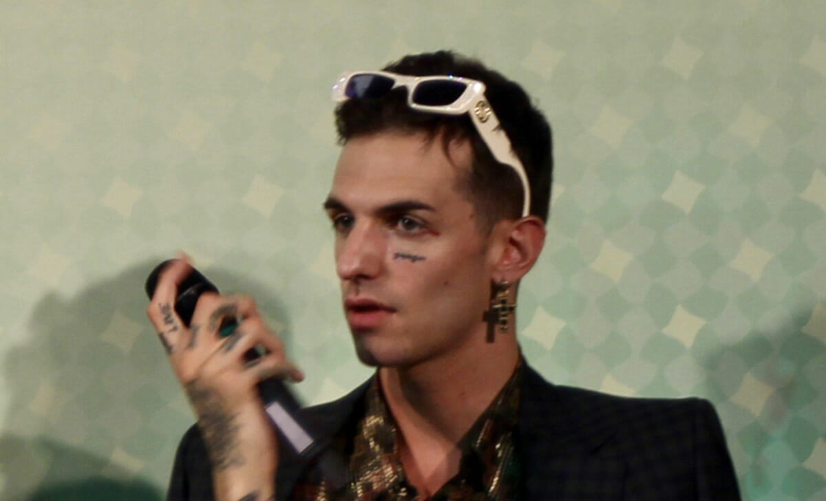 Il cantautore Achille Lauro