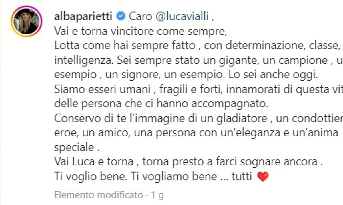 Il contenuto del post