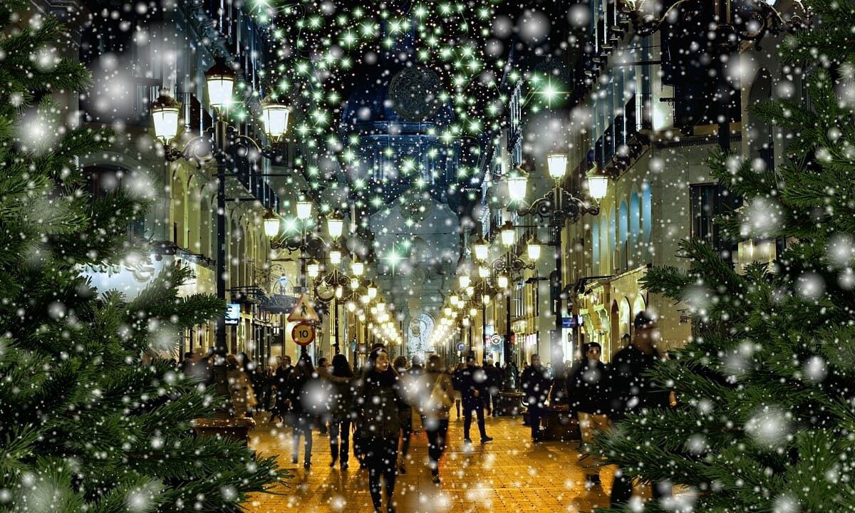 Immergersi nello shopping natalizio