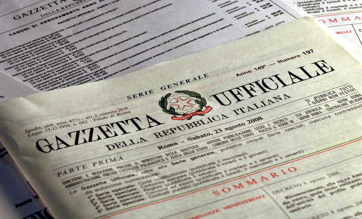 La nuova Legge di Bilancio verrà pubblicata in Gazzetta Ufficiale