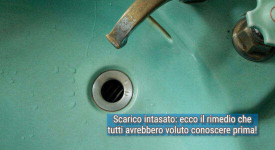 Scarico del lavandino intasato