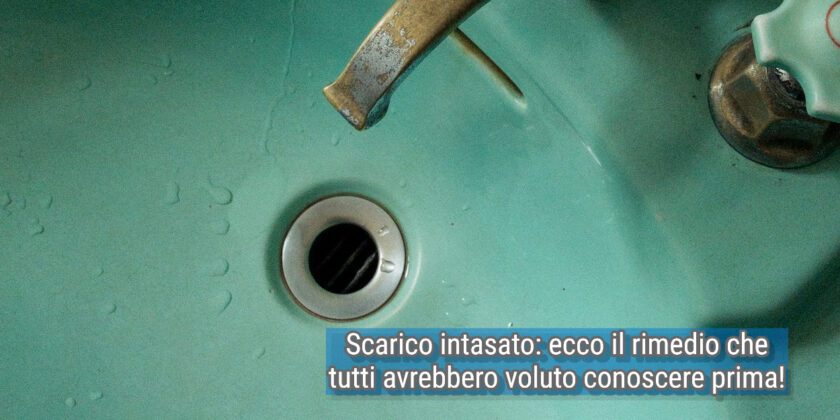 Scarico del lavandino intasato