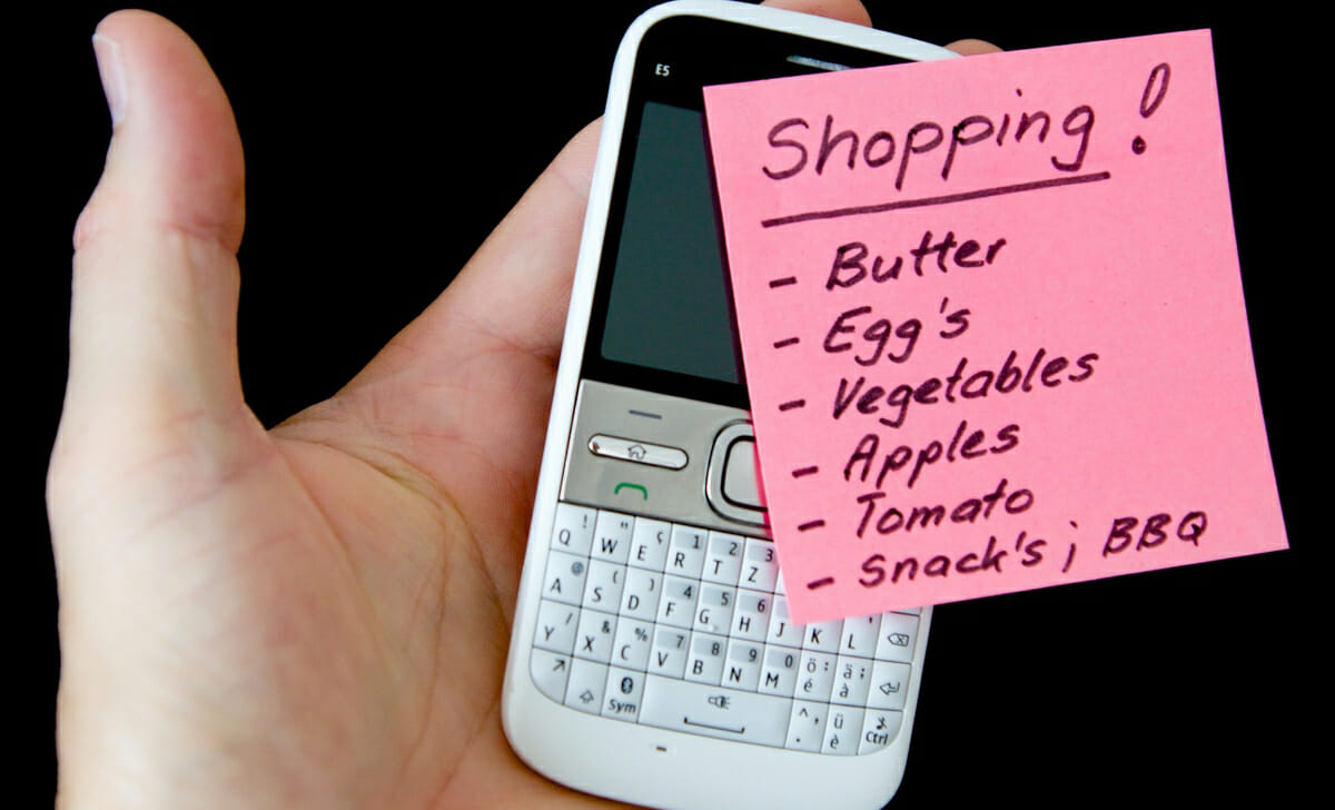 Stiliamo una lista precisa di quello che ci serve prima di andare al supermercato