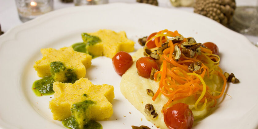 Una polenta perfetta da servire a tavola per le feste