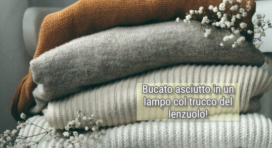 bucato asciutto in un lampo
