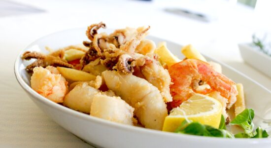 frittura di pesce o verdure