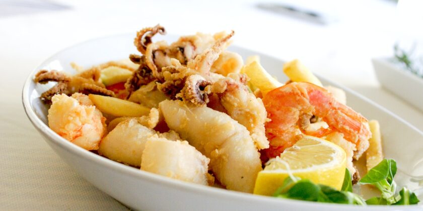 frittura di pesce o verdure
