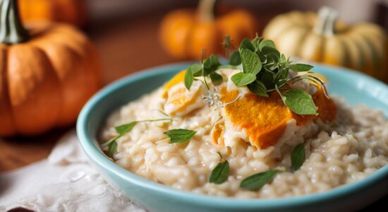 Incredibile ricetta del risotto fumante con zucca