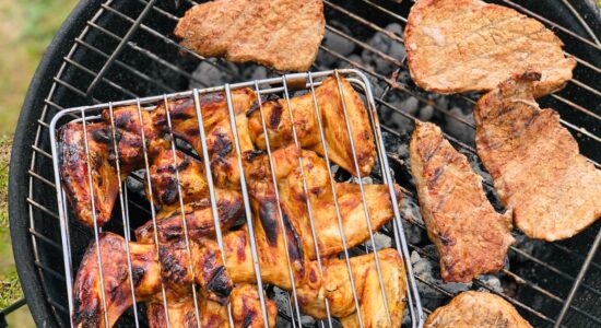 Pollo ai ferri e carne alla griglia