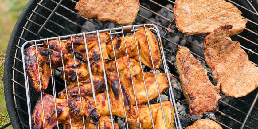 Pollo ai ferri e carne alla griglia