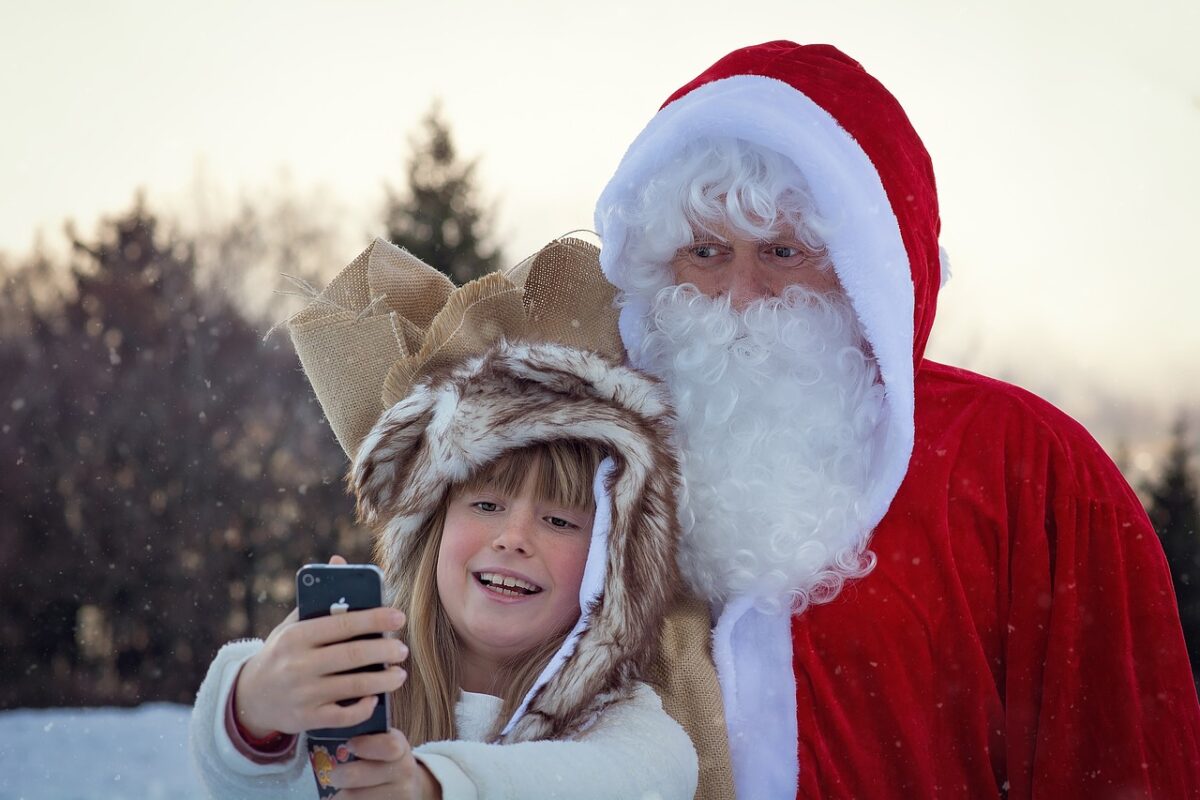 Scatti con Babbo Natale