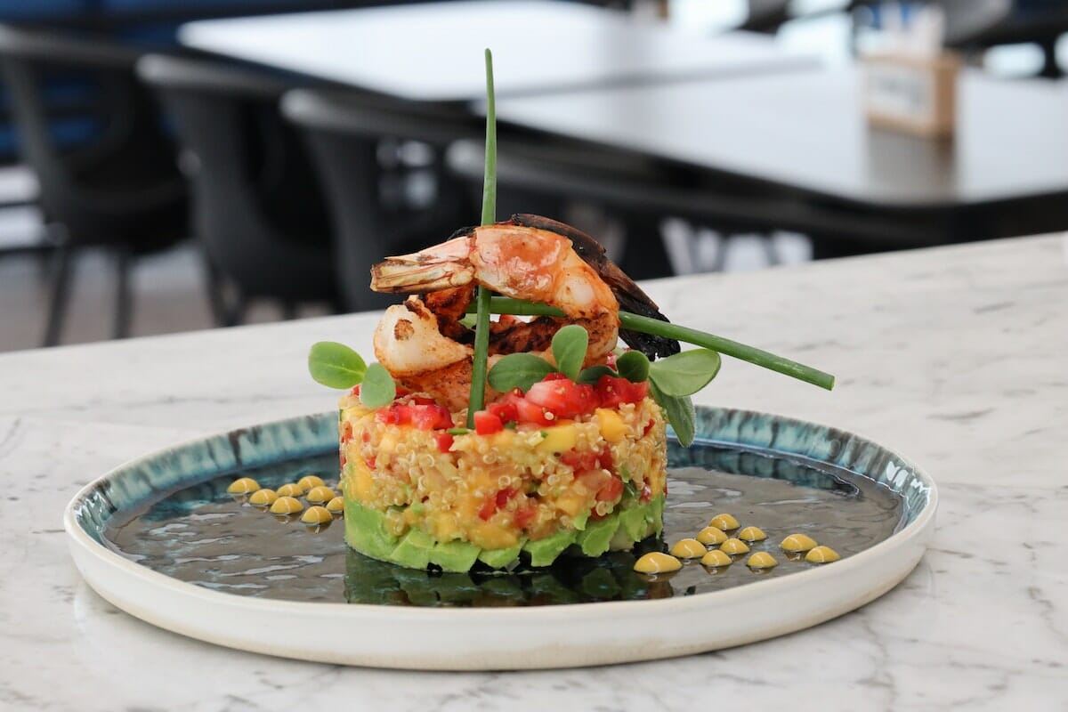 Un antipasto originale a base di gamberi