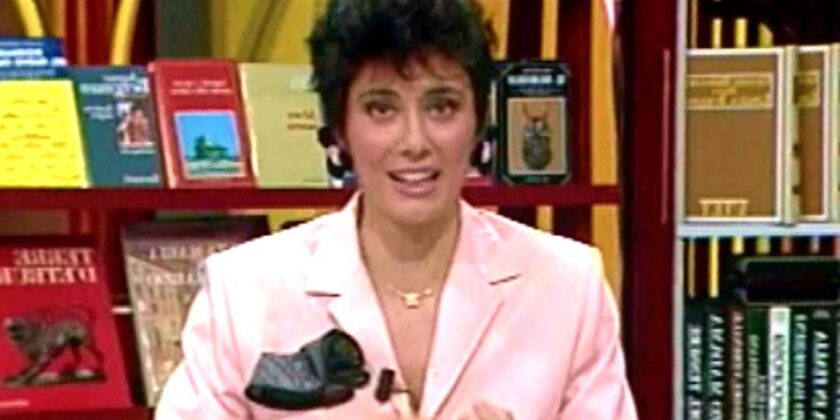 Anna Carlucci durante la trasmissione Parola mia