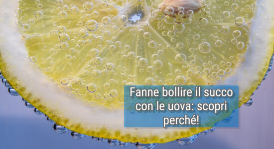 Fai bollire le uova con il limone