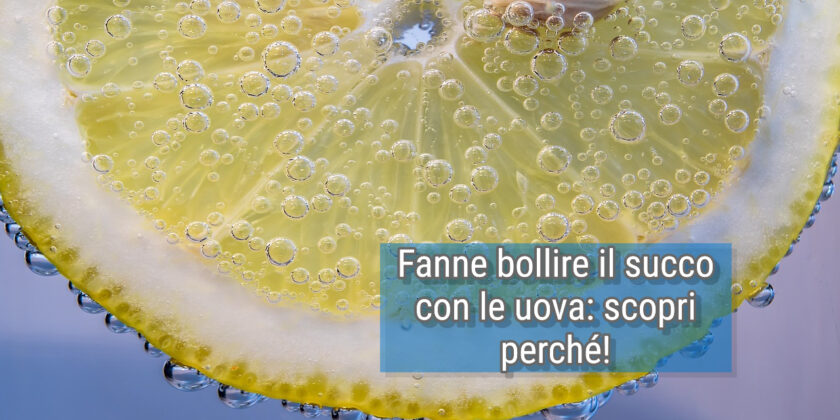 Fai bollire le uova con il limone