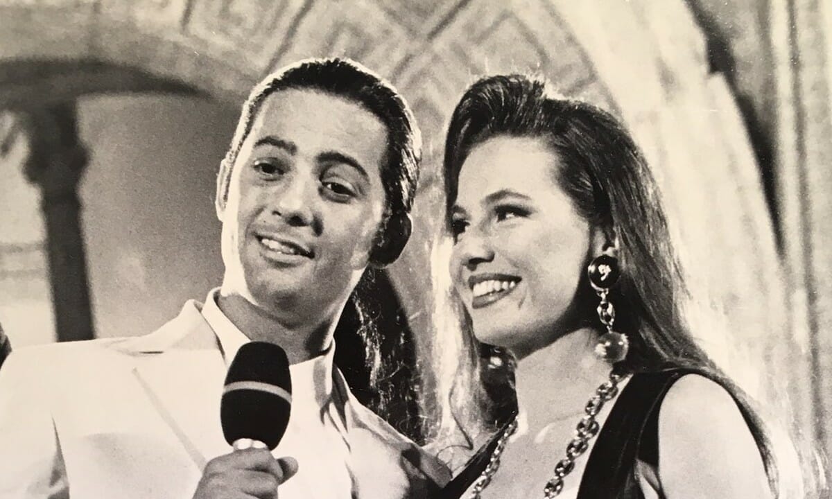 Federica Panicucci al Festivalbar, con Fiorello.1