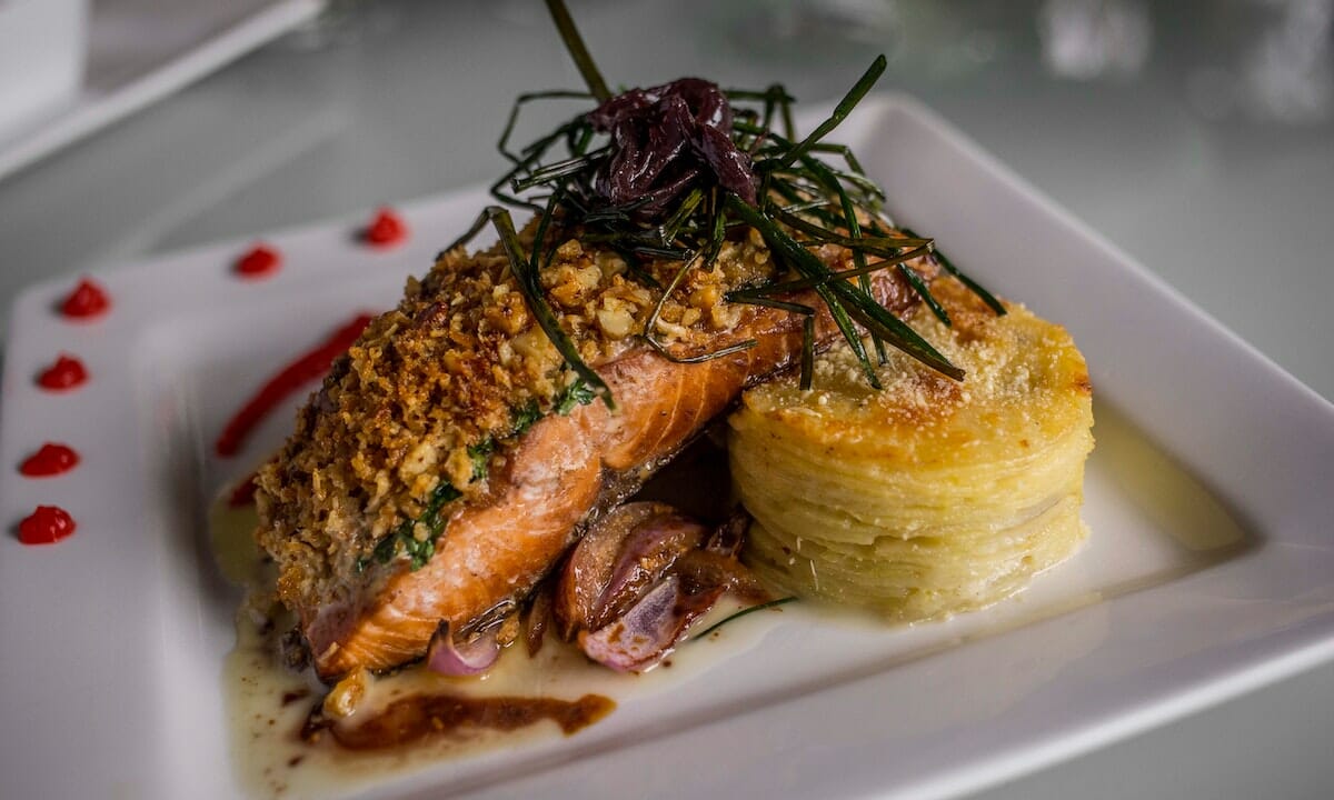 Il salmone gratinato