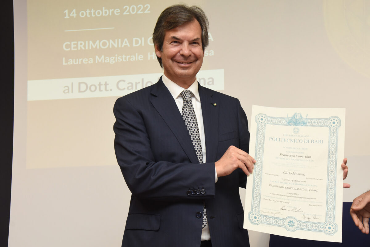 CARLO MESSINA CONSIGLIERE DELEGATO E CEO DI INTESA SANPAOLO