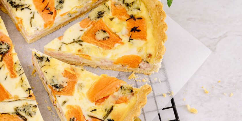 La torta salata francese con tante verdure